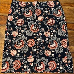 LOFT Pink Embellished Pencil Skirt Knee-Length